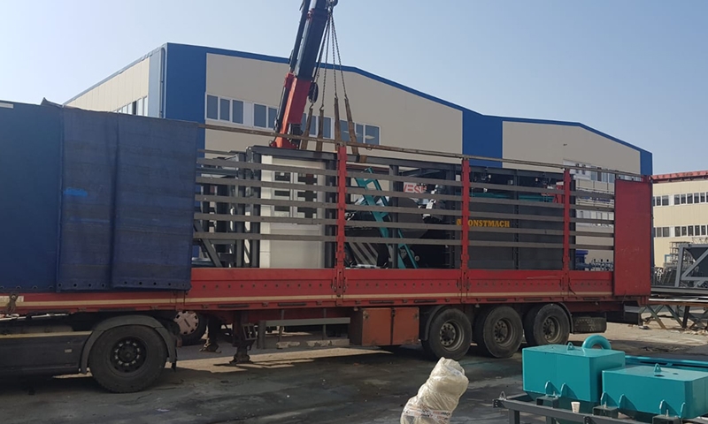 CONSTMACH COMPACT 30 compact concrete plant is shipped for our customer in Bulgaria!