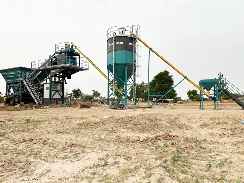 Nous avons installé une centrale mobile à béton de 60 m³ en Burkina Faso !