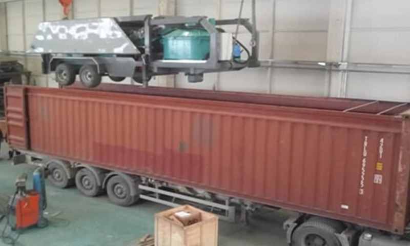 CONSTMACH MOBICOM 30 site type mobile concrete plant is shipped for our customer in Senegal.