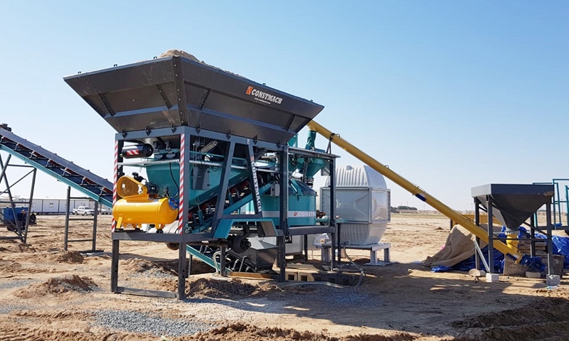 CONSTMACH MOBICOM 30 compact concrete plant is shipped for our customer in Kuwait!