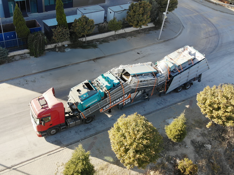 CONSTMACH Ships 100 m³/h Mobile Concrete Batching Plant to the Democratic Republic of Congo