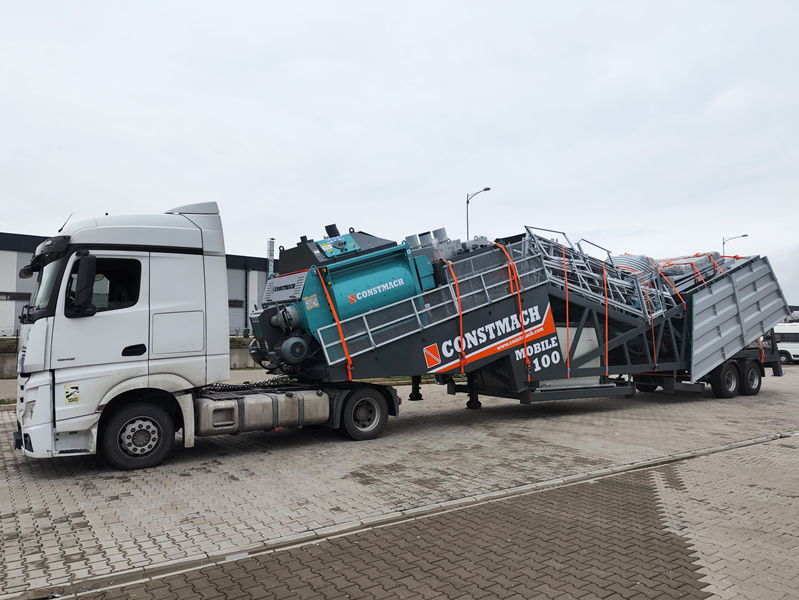 Mobil 100 Beton Santrali Ruanda'ya Sevkiyata Hazır!