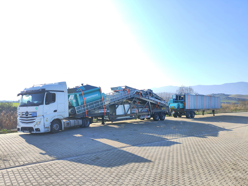 Constmach Mobile 120 Concrete Batching Plant is Ready for Dubai!