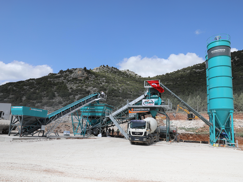 Mobile 100 Plant Successfully Installed in Burdur, Turkey: Production Begins!