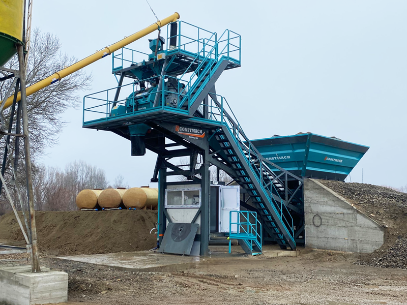 CONSTMACH Successfully Installs Mobile 30 Concrete Batching Plant in North Macedonia