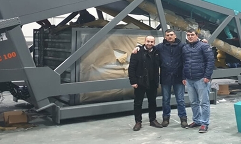 MOBILE 60, Mobile concrete plant deal is done with our customer from Romania.