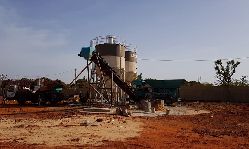 CONSTMACH MOBICOM 30 mobile concrete plant is taken into operation for our customer in Senegal!