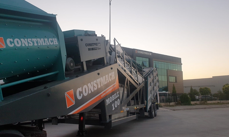 CONSTMACH MOBILE 100, Mobile Concrete batching plant is shipped for our customer in Spain