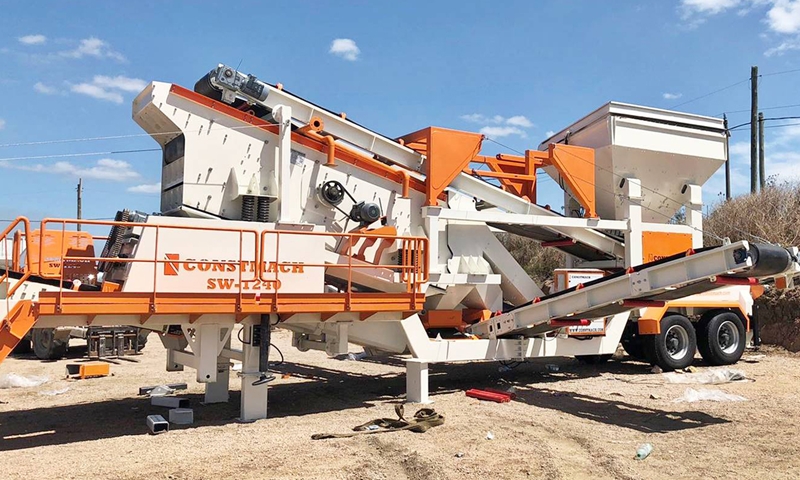 CONSTMACH SW-1240 Mobile Screening and Washing Plant is taken into operation for our customer in URUGUAY!