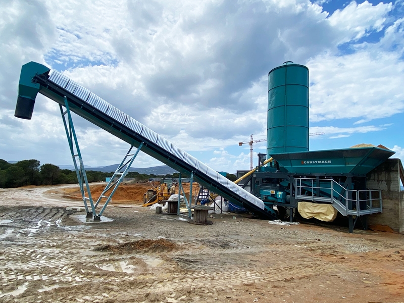 Nous avons installé une centrale à béton MOBICOM 45 en Tunisie!