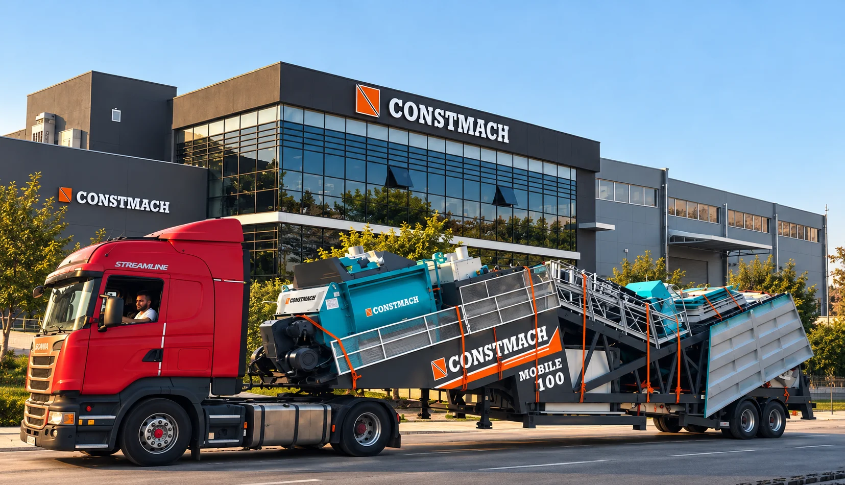 From CONSTMACH to Libya: MOBILE 100 CONCRETE BATCHING PLANT