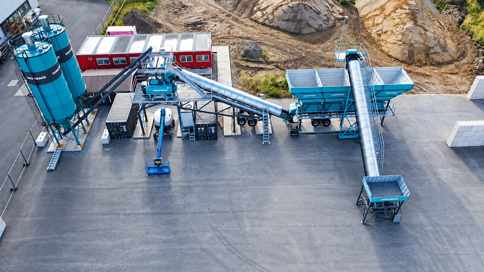 CONSTMACH Strengthens Its Presence in Germany with Mobile 120 Concrete Batching Plant