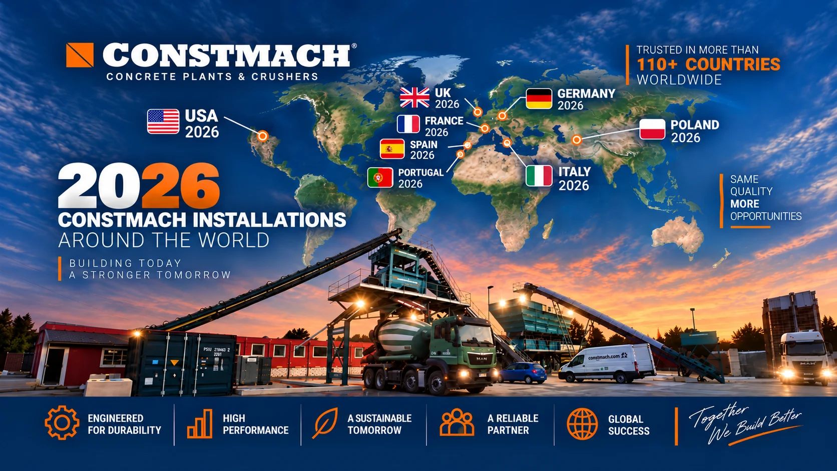 CONSTMACH Expands Its Global Presence with New Installations in 2026