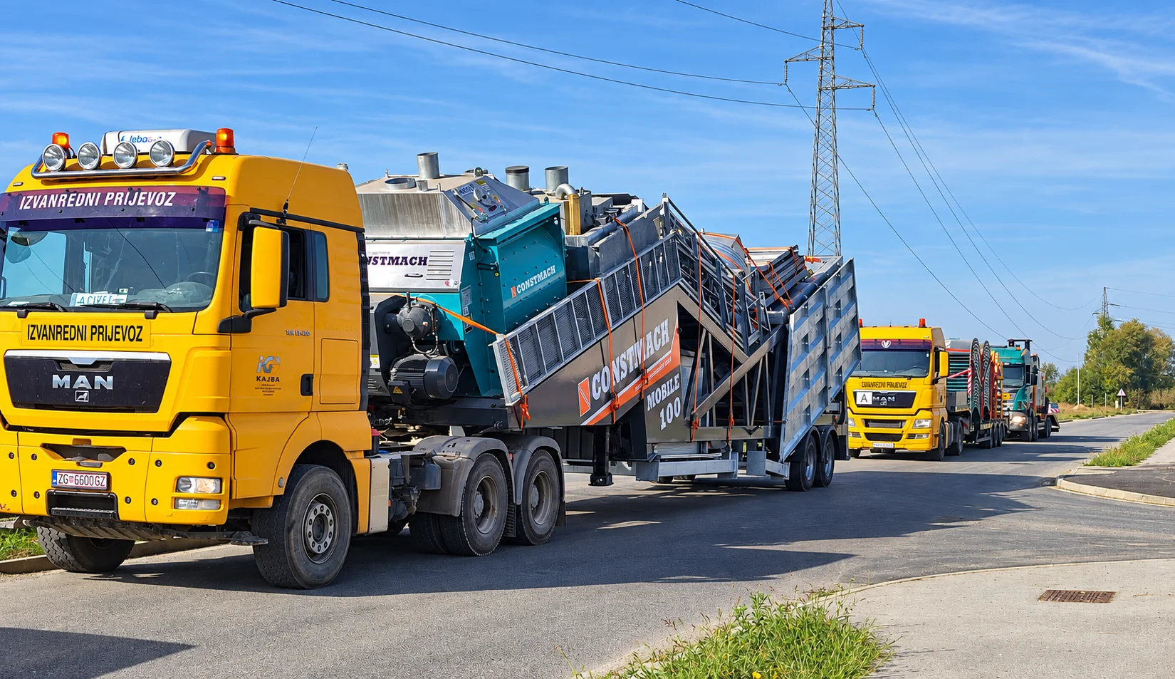 Croatia Welcomes CONSTMACH Mobile 100 Concrete Batching Plant