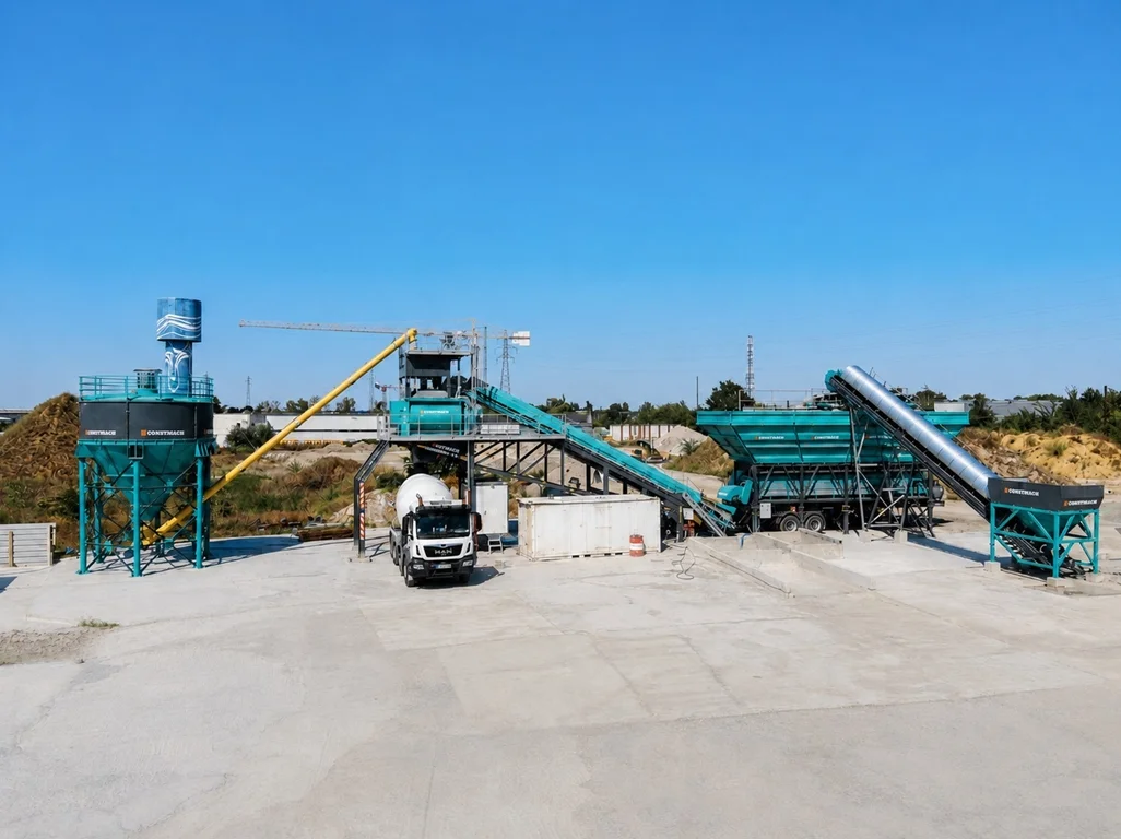 Successful Installation of Mobile 120 Concrete Batching Plant in France